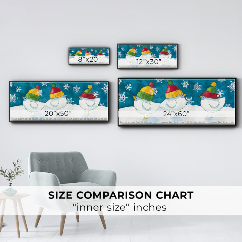 Merry Snowmen- Framed Canvas