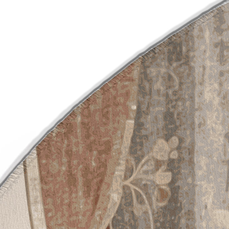 Tapis intérieur et extérieur Sunset Sway, Rond 5 pi