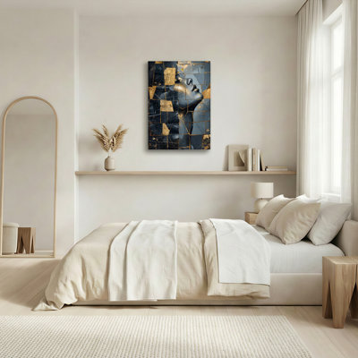 Ensemble d'une toile mosaïque abstraite