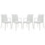 Fauteuil de patio empilable sans assemblage Mace - Chaise de salle à manger moderne en tissu toutes saisons imperméable et robuste-30181369-124128378