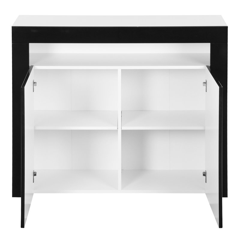 Dina 106.5cm Sideboard, Black, Yes