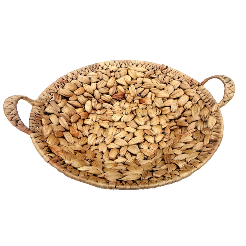 Panier à mèche rond jacinthe, H 4 po x l 17 po x P 17 po