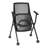 Regency Pulse Flexible High Back With Padded Fabric Seat Nesting Chair - Black-124240952