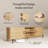 70" Fluted TV Stand with Sliding Tambour Doors, for TVs up to 80" (Wood)-784775998
