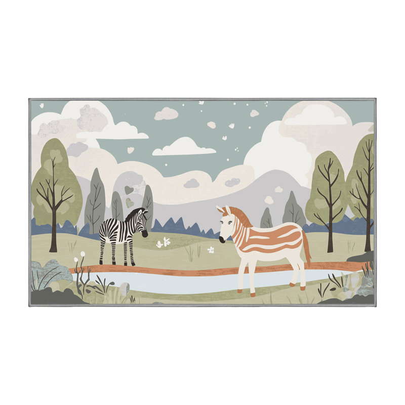 Tapis pour enfants East Urban Home, Rectangulaire 8 pi x 12 pi