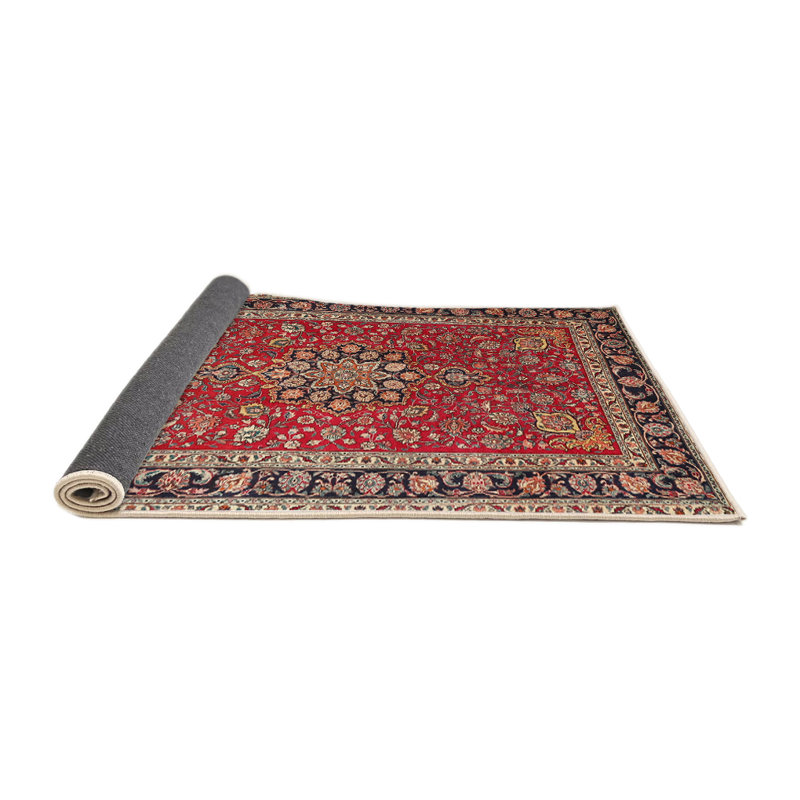 Tapis oriental rouge Sorcha, Carré 3 pi