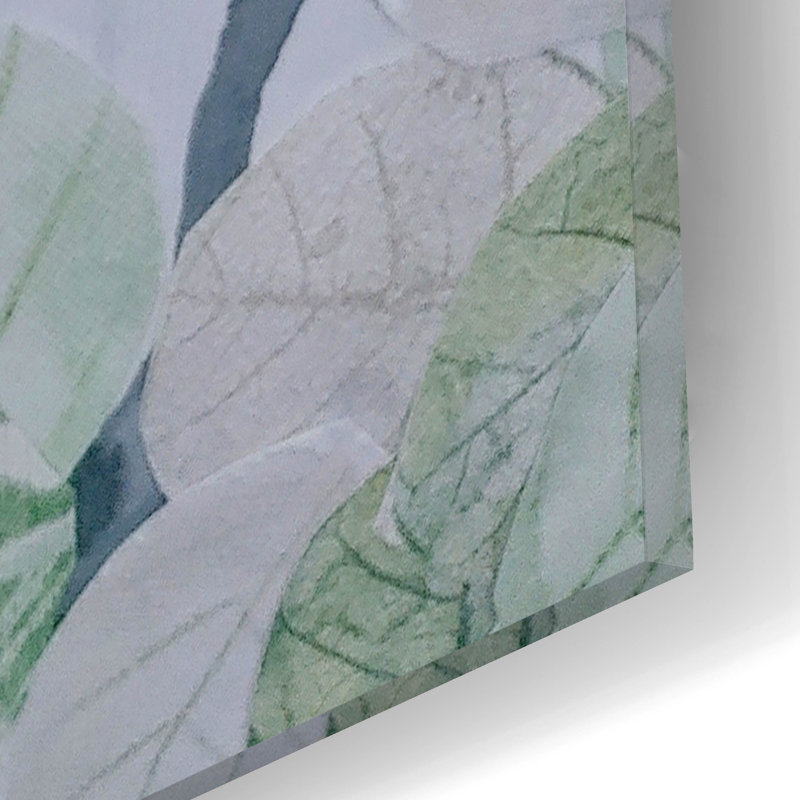 Art mural en verre épique «Aspen Spring Leaves 4» par Coco Good, H 16 po x l 12 po x P 0,13 po