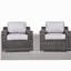 Chaise de patio avec coussins 2