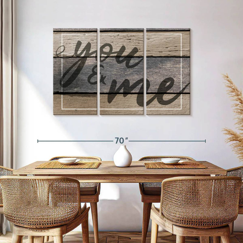 Panneau mural "You And Me", H 24 po x l 38 po