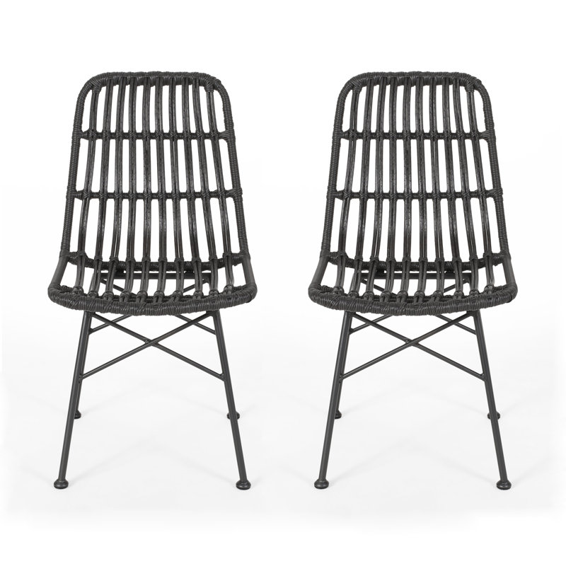 Chaise de patio Enloe, Gris