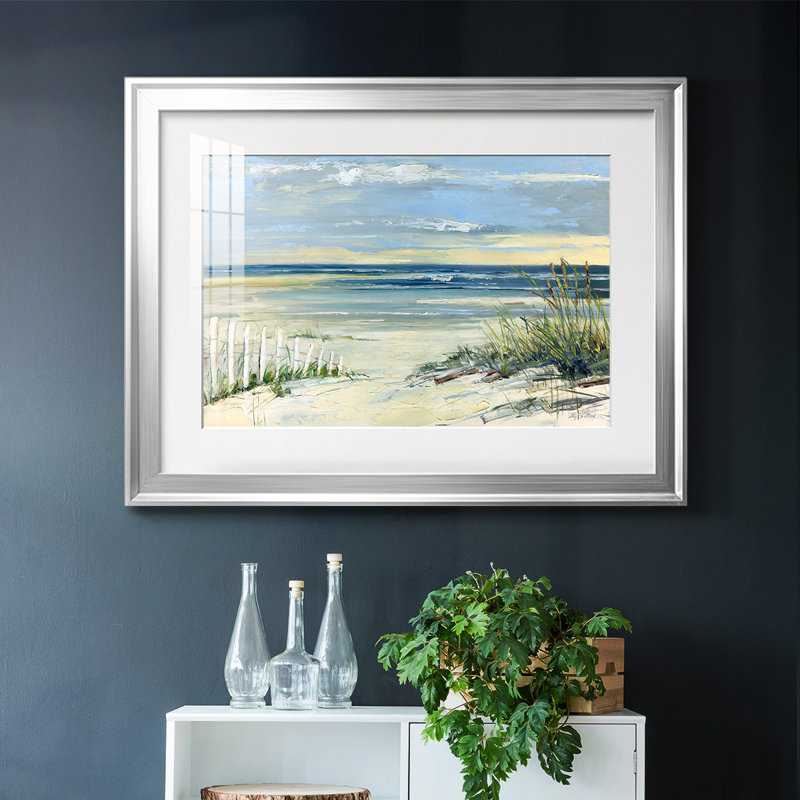 Path to Sea, reproduction d'art encadrée, Argent, H 15 po x l 21 po x P 1,5 po