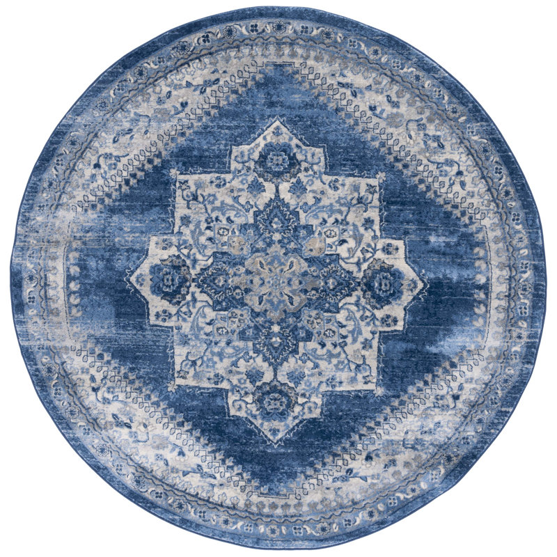 Brentwood Performance Oriental Rug, Round 6'7"