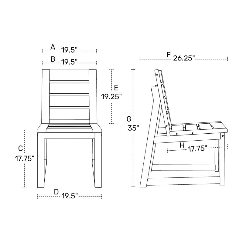 Chaise d'appoint pour l'extérieur, Brun