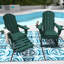 Chaise berçante pliante en PEHD avec repose-pieds rétractable 38,19 po Collene-1684143443