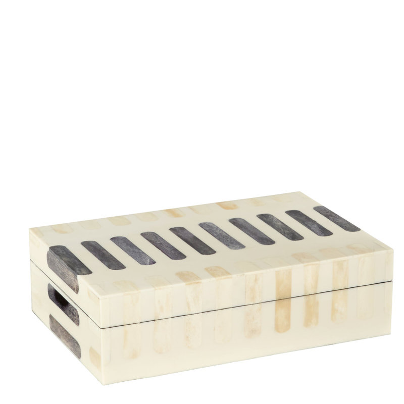 Manscala Decorative Box, 3.5" H x 12" W x 8" D