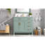 Meuble-lavabo moderne vert clair de 36 po avec lavabo en céramique, porte à fermeture en douceur et 4 tiroirs de rangement, offrant un look raffiné et une fonctionnalité pratique au quotidien. (Ancien SKU: N729P380151F)-946919497