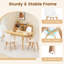  Ensemble de 2 chaises de cuisine modernes sans accoudoirs, capacité de charge de 330 lb, blanc-901929209-901929211
