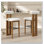 Tabouret de bar rembourré en bois