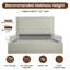 Lit de rangement rembourré hydraulique Yamada-710188150-710188144