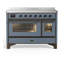 Majestic III Series 48 Inch Induction Range with 6 Induction Elements in Matte Graphite (Brass Trim)-1917753927-1917753923