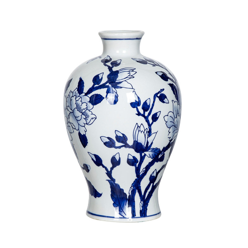 Derrius Ceramic / Porcelain Table Vase, 10.2" H x 6.5" W x 6.5" D