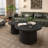 35.4" W Round Coffee Table with Storage, Mid Century Modern Table for Living Room-1720571207-1720571206
