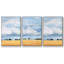 Ensemble de 3 pièces encadrées sur toile Pale Cloudscape II-97710633-97710632