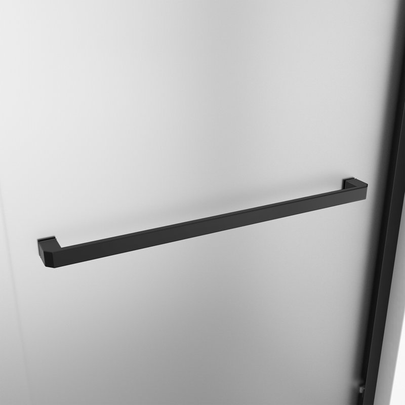 DreamLine Encore 60 in. W Semi-Frameless Bypass Sliding Tub Door, Matte Black