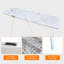 Table pliante de 8 pi, table en plastique portative pour le camping, pique-niques, fêtes, table pliable à charge élevée-1505745601