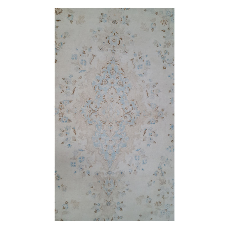 Kerman Hand Knotted Beige /Beige 10x19 Oversize Rug