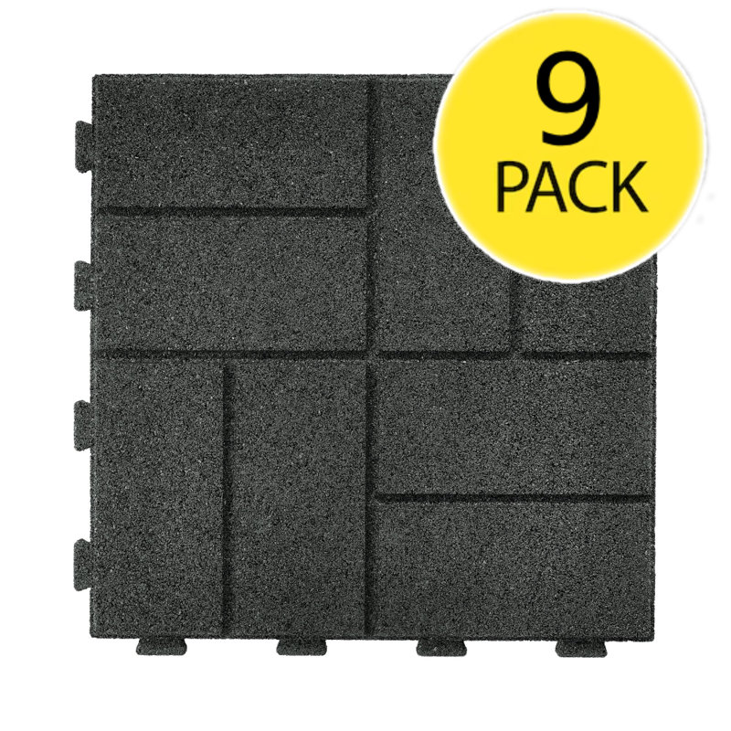 GroundSmart 16" SmartLoc Paver-(9), Black