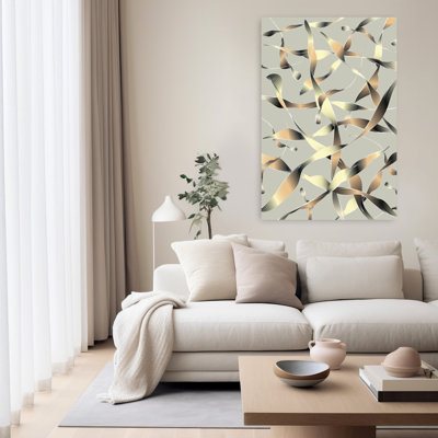 Contemporary Art Abstract Elegant Geometric Nature Landscape Wall Art by Angelo Cerantola - Wrapped Canvas Print