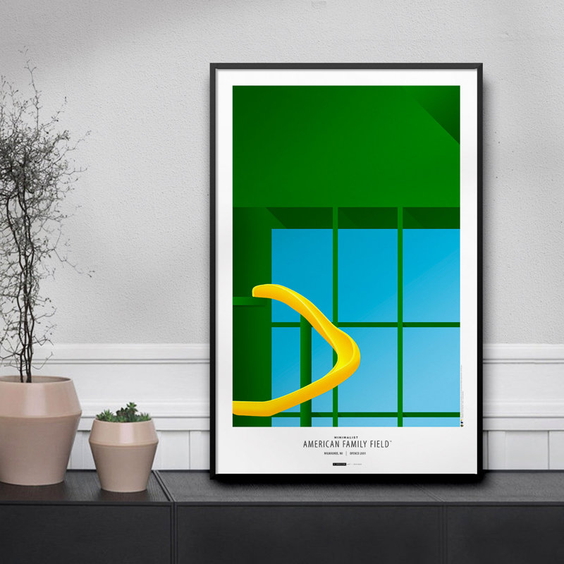 «Minimalist Family Insurance Field» par S. Preston, reproduction d'art graphique sur papier sans cadre