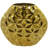 Aluminum Metal Faceted Geometric Decorative Vase-71134101-71134102