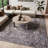 Lyiah Oriental Machine Washable Polyester Area Rug in Gray-155472670
