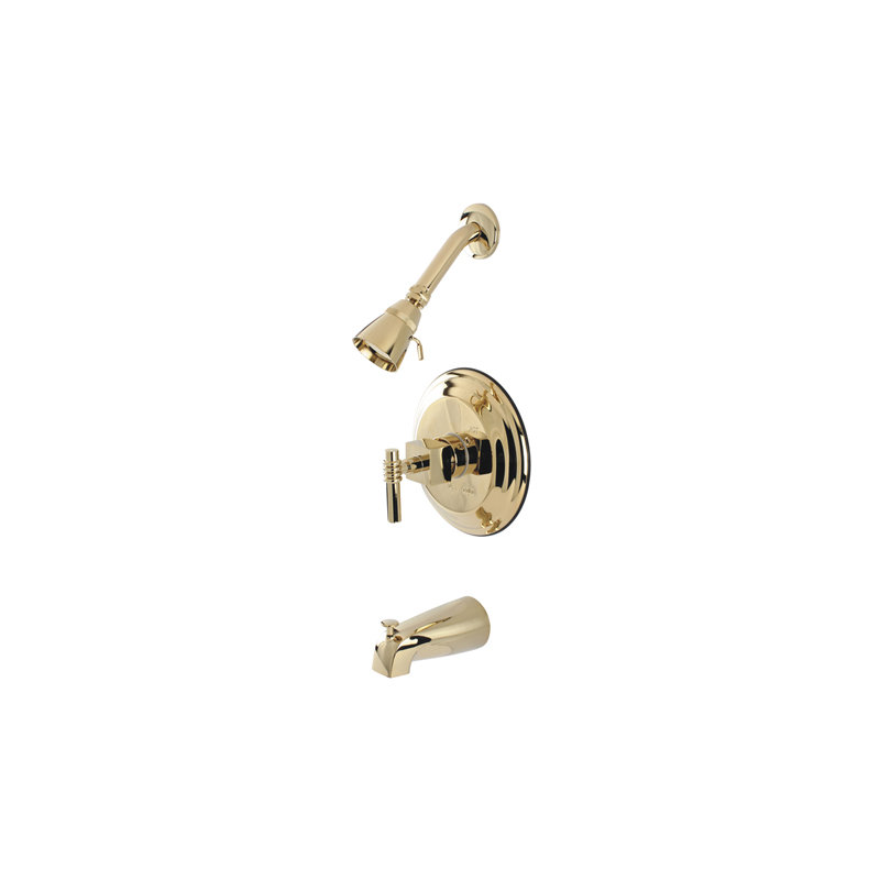 Volume Control Tub and Shower Faucet with Fortress Lever Handles, Brushed Nickel