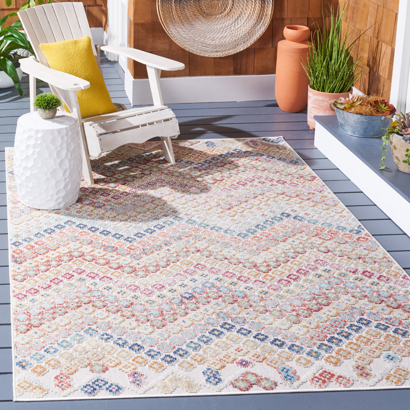 Tapis intérieur / extérieur Edgeworth Performance Chevron, Rectangle 9 pi x 12 pi