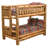 Fireside Lodge Cedar Log Bunk Bed - Double/Double - Ladder Right - Natural-686258251-686258248
