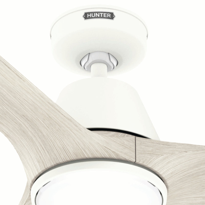 Hunter 60 inch Aeronaut Wi-Fi ENERGY STAR® Damp Rated Ceiling Fan with LED Light Kit and Handheld Remote