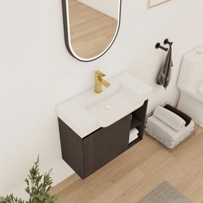 28'' Single Bathroom Vanity With Ceramic Top