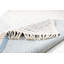 Colored Macrame Hand-woven Cream/Blue Rug-55988767
