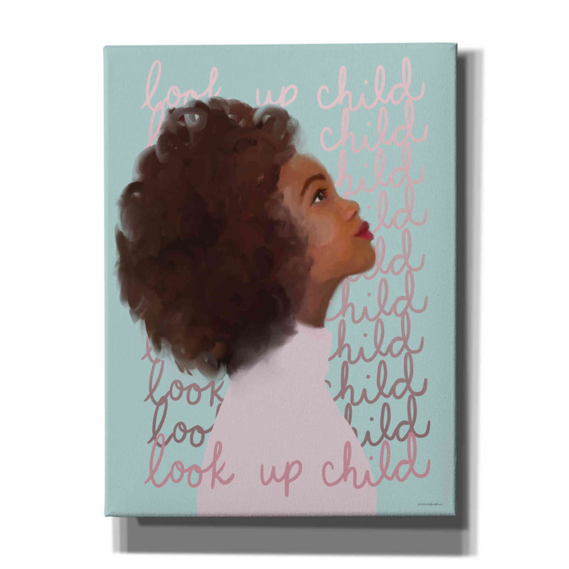 «Red Up Barrel Studio» «Look Up Child» par Kamdon Kreations, estampe numérique sur toile, H 16 po x l 12 po x P 0,75 po