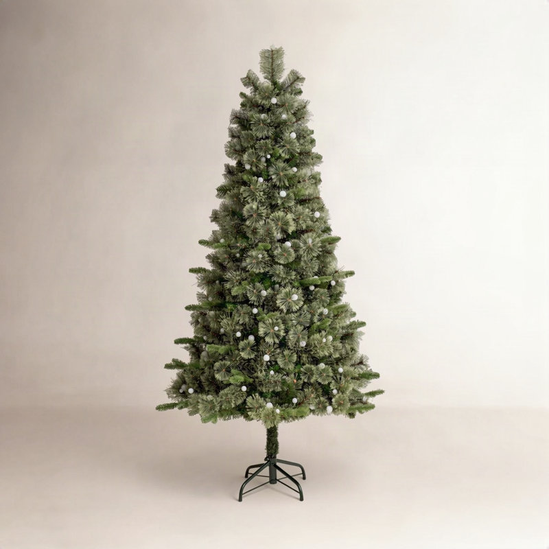 Arbre de Noël artificiel pin vert avec lumières DEL Leilonie, 6 pi