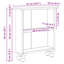 55cm H x 47cm W Solid Wood Bookcase