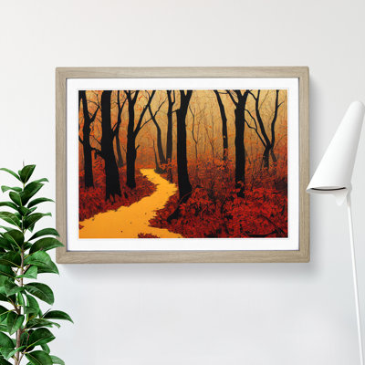 A Radiant Autumn Forest - Single Picture Frame Print