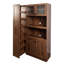 Armoire de cuisine avec étagère de rangement coulissante multifonctionnelle à plusieurs niveaux, armoire de rangement de ferme avec 4 portes, organisateurs de garde-manger pour la cuisine, la salle à manger