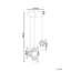 Annai 3 Light Pendant Lamp Annai LED Glass Gold