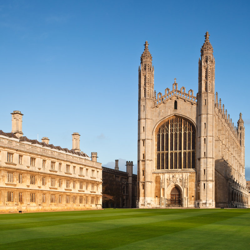 Cambridge University and Kings College Chapel 1 Piece Wrapped Canvas Wall Art, 30cm H x 30cm W x 3.8cm D