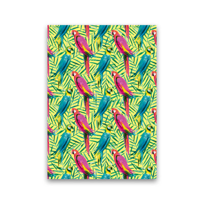 Tropical Parrots Palms - Print