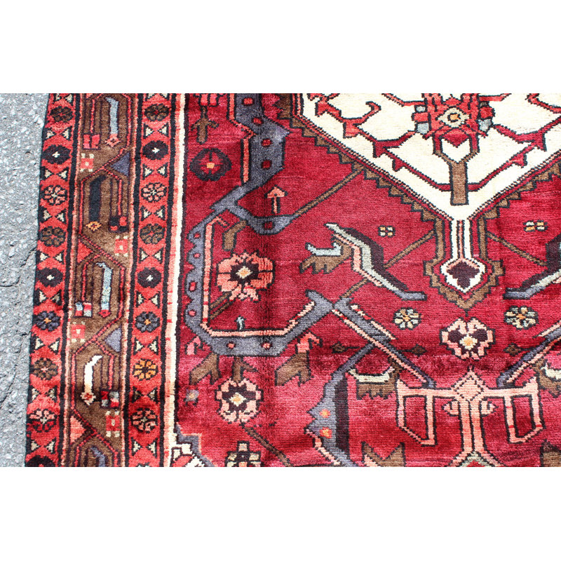 Tapis anatolien rose à motif de médaillon tribal 4 po 7 po x 9 po 10 po